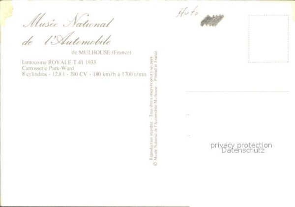 Autos Limousine Royale T. 41 1933 – Bild 2