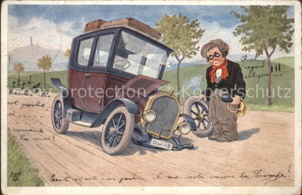 Autos Oldtimer Reifen Hupe