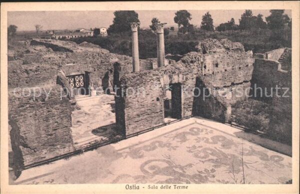 Ostia Sala delle Termine Ruinen antike Stätte