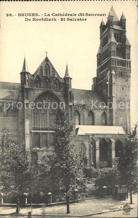 Bruges BRUGGE Belgie Cathedrale Saint Sanveur