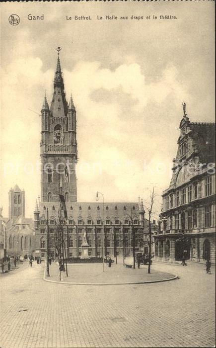 Gand Belgien Beffroi Halle aux draps Theatre Glocken