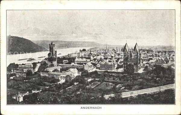 Andernach Gesamtansicht Rhein