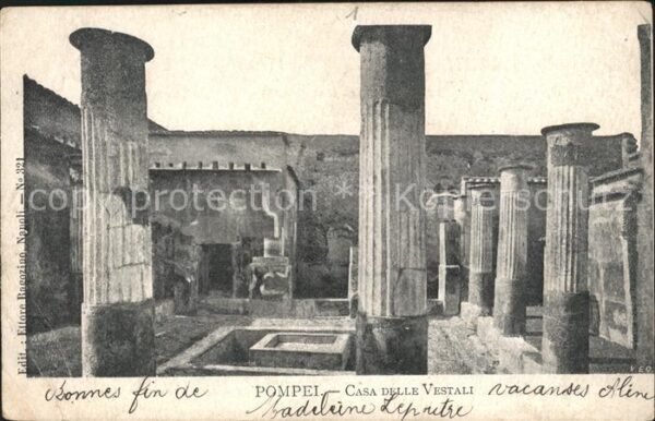 Pompei Casa delle Vestali Ruinen antike Stätte