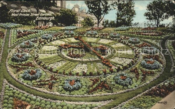 Edinburgh Scotland Floral Clock West Princes Street Garden