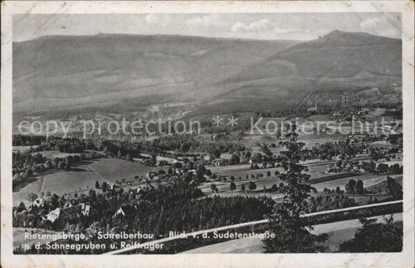 Schreiberhau Niederschlesien Panorama Riesengebirge Blick von der Su