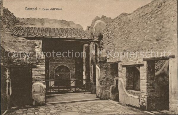 Pompei Casa dell'Orso Ruinen antike Stätte