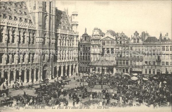 Bruxelles Bruessel Place de l_Hotel de Ville