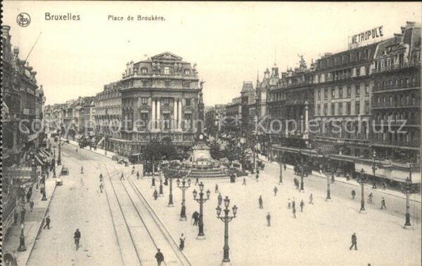 Bruxelles Bruessel Place de Broukere Monument