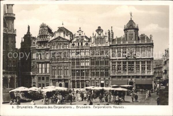 Bruxelles Bruessel Maisons des Corporations Marche