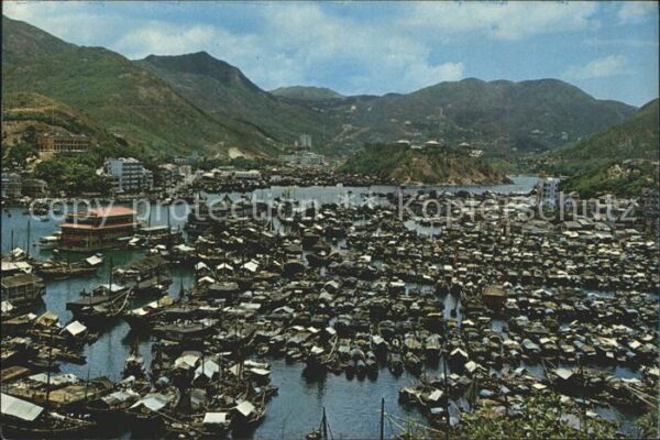Aberdeen Hong Kong Fishing Area Mountains