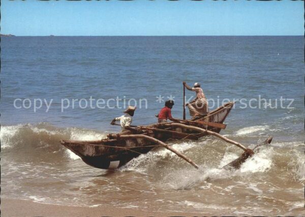 Sri Lanka Fisherman Fischer bei der Ausfahrt