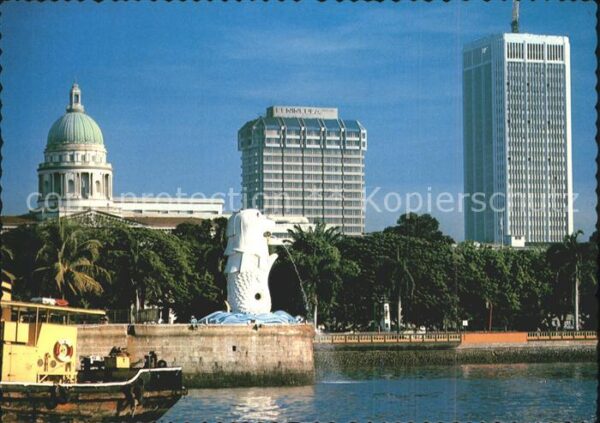 Singapore The Merlion Guardian of the waterfront