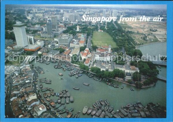 Singapore Aerial view Singapore River
