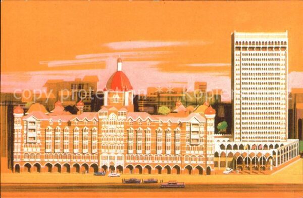 Bombay Mumbai Soon Taj Inter Continental Hotel Illust