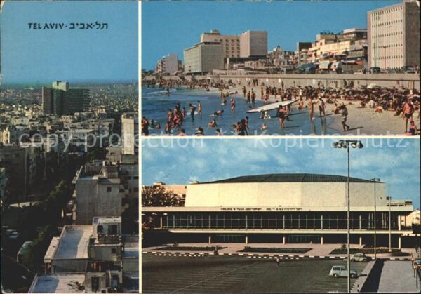 Tel Aviv Teilansicht Strand Gebäude