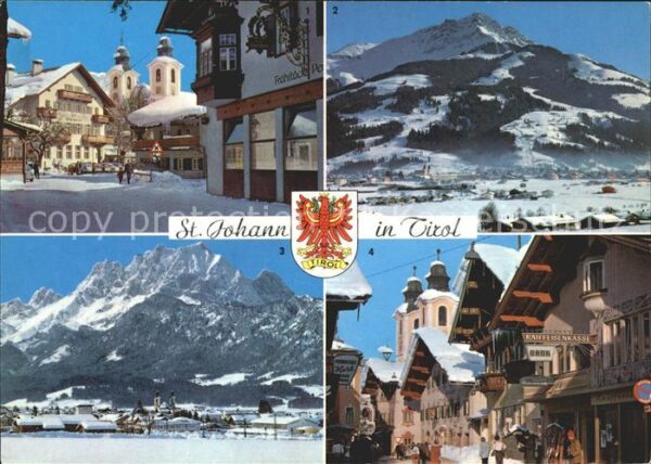 St Johann Tirol Hauptplatz Wintersportzentrum Kitzbühel