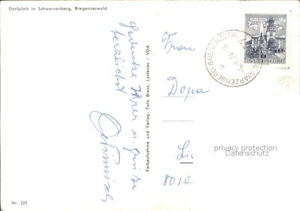 Schwarzenberg Vorarlberg Dorfplatz Kirche Bregenzerwald Alpenpan – Bild 2