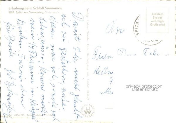 Spital Semmering Steiermark Erholungsheim Schloss Sommerau Gesamtan – Bild 2