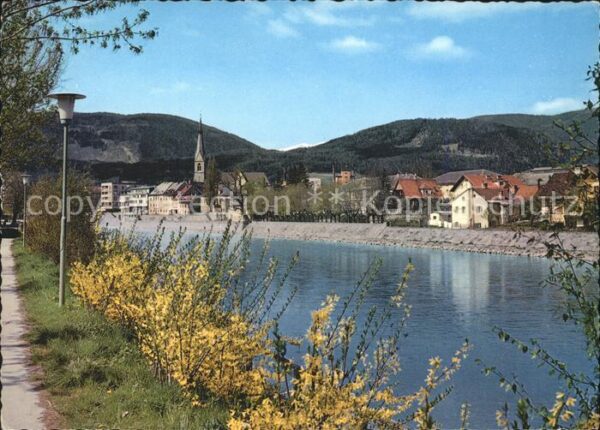 Villach Kaernten Partie am Draukai Uferweg