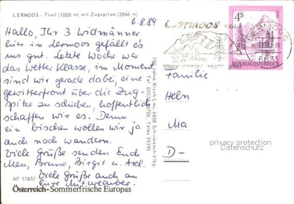 Lermoos Tirol Panorama mit Zugspitze Wettersteingebir – Bild 2