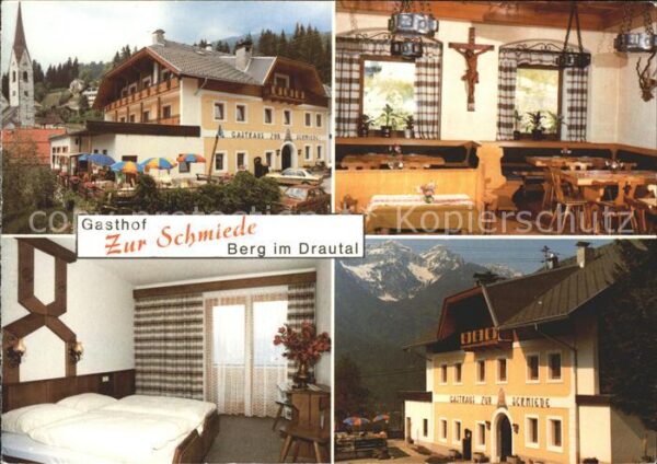 Berg Drautal Gasthof Zur Schmiede Gastraum Doppelzim