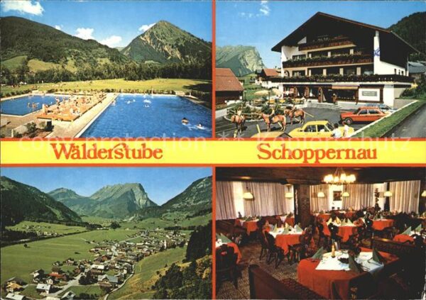 Schoppernau Vorarlberg Restaurant Wälderstube Panorama Alpen S