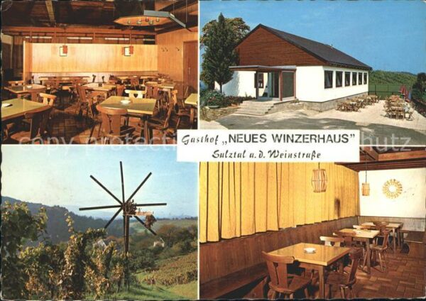 Sulztal Weinstrasse Gasthof Neues Winzerhaus Weingut