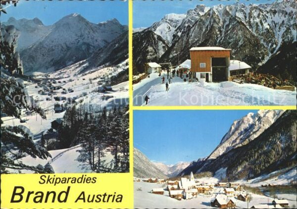 Brand Bludenz Gesamtansicht Skiparadies Alpenpanorama
