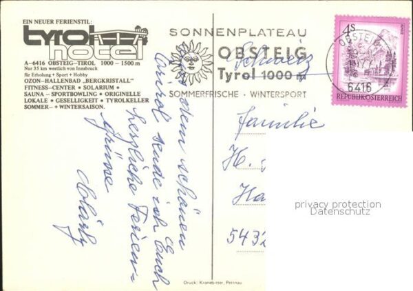 Obsteig Tirol Tyrol Hotel Swimming Pool – Bild 2