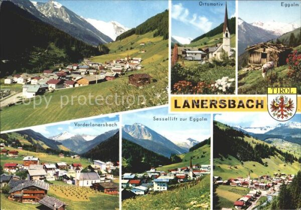 Lanersbach Teilansichten Alpenpanorama Eggalm Wapp