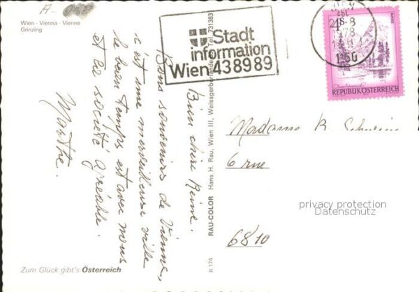 Grinzing Wien Strassenpartie Kirche – Bild 2