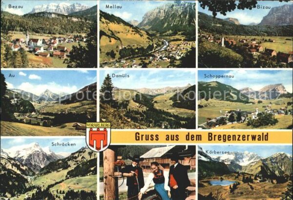 Bezau Vorarlberg Gemeinden im Bregenzerwald Wappen Alpen
