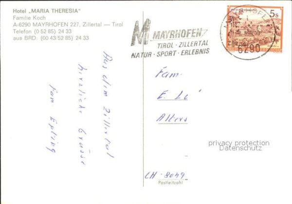 Mayrhofen Zillertal Hotel Maria Theresia Alpenblick – Bild 2