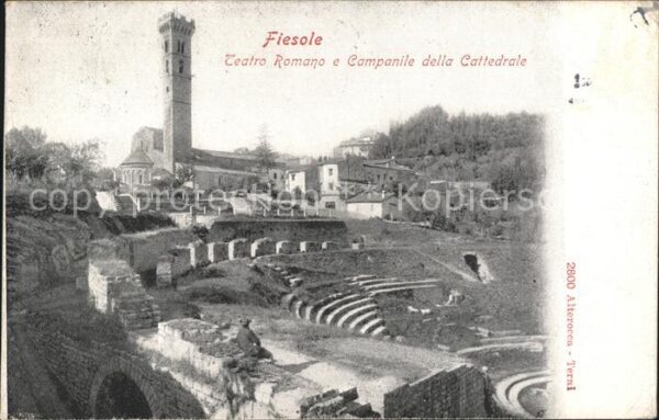 Fiesole Teatro Romano e campanille della Catted