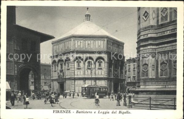 Firenze Florenz Battistero e Loggia del Bigallo