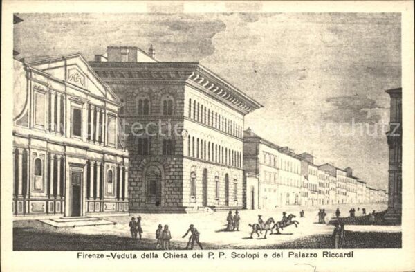 Firenze Florenz Veduta della Chiesa dei P. P. scolopi e