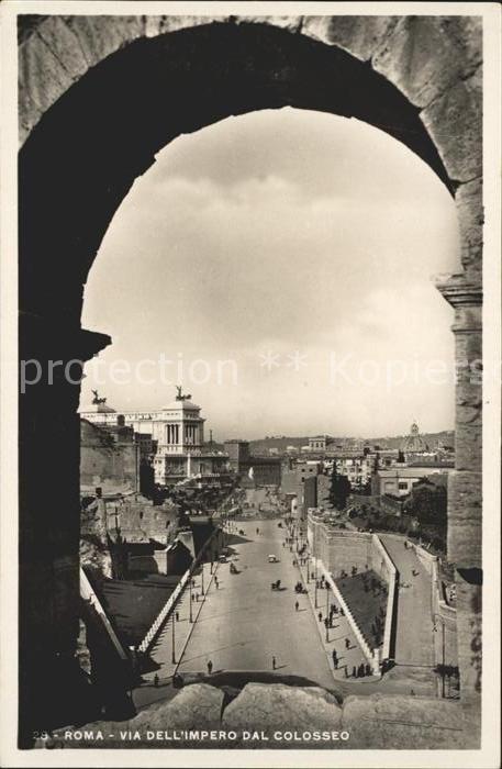 Rom Roma Via delL_impero dal colosseo