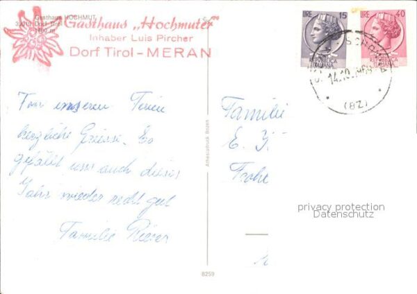 Meran Merano Gasthaus Hochmut – Bild 2