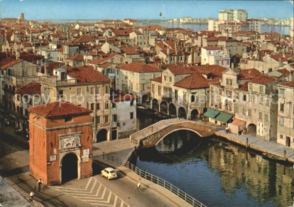 Chioggia Venetien Rundblick über die Stadt