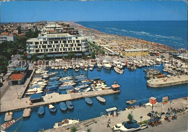 Riccione Hafen und Hafenkanal darsena e porto ca