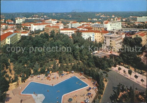 Abano Terme Scorcio Piscina Hotel Italia Schwimmbad