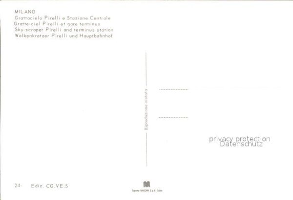 Milano Grattacielo Pirelli Stazione Centrale W – Bild 2