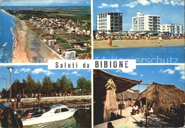 Bibione Fliegeraufnahme Strand spiaggia