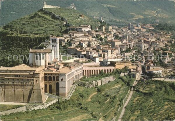 Assisi Umbria Hügel Landschaft