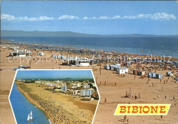Bibione Fliegeraufnahme vom grossen Strand