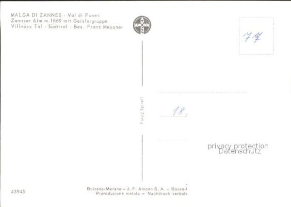Malga di Zannes Zannser Alm Val di Funes Franz Messner – Bild 2