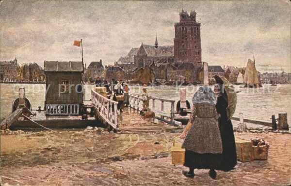 Kuenstlerkarte Hans Herrmann Dordrecht Senftenberger K