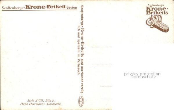 Kuenstlerkarte Hans Herrmann Dordrecht Senftenberger K – Bild 2