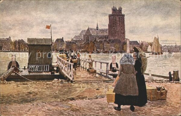 Kuenstlerkarte Hans Herrmann Dordrecht Senftenberger K