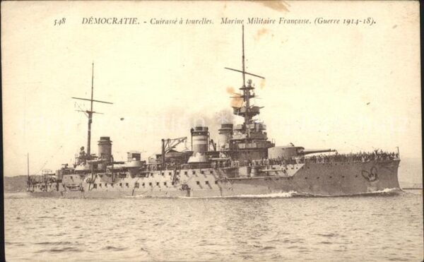 Marine WK1 Democratie Cuirasse a tourelles Militai